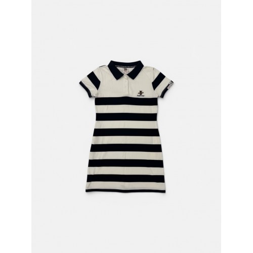 ASPRON STRIPED POLO DRESS L / Pre-Owned